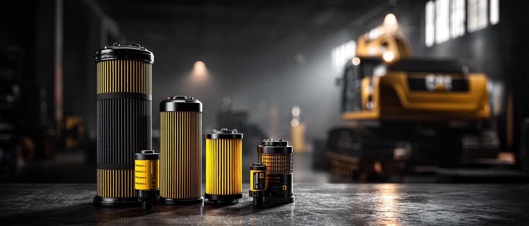 Filtry do maszyn budowlanych JCB — zestaw filtrów przemysłowych