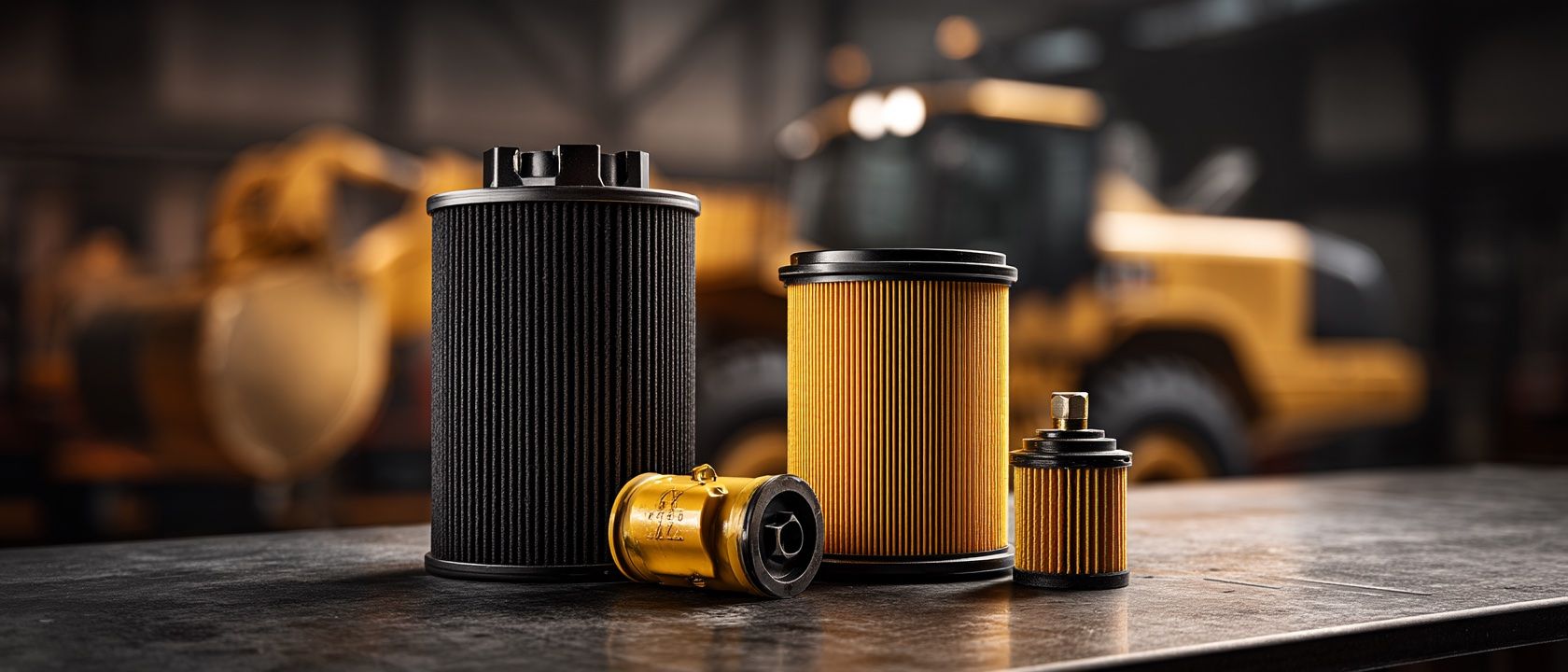 Filtry do maszyn budowlanych Komatsu — zestaw filtrów przemysłowych